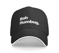 OUINCIIC Berretto da Baseball Bah Humbug, Cappello Divertente, Cappello Western, Grande Taglia, Cappellino Snapback per Donna e Uomo