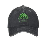 OUINCIIC Brain Records Krautrock Berretto da Baseball Verde Cappello da papà Rave Cappelli da Ragazza Cappelli da Uomo
