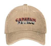 OUINCIIC C-Caravan P-Palace Berretto da Baseball con Lettera Vintage, da Uomo, per Adulti, Modello da Camionista, da Corsa, Hippie, Regalo di Compleanno