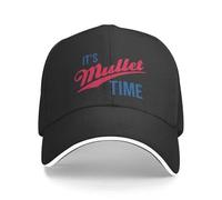 OUINCIIC Cappelli da Baseball Unisex It's Mullet Time, Divertenti Cappelli da Baseball Estivi da Esterno e da Strada, Cappellino Hip-Hop policromatico