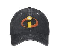 OUINCIIC Cappellino da Baseball con Emblema The Incredibles Distressed Super in Denim Effetto Consumato, Casual, Snapback, per Uomo e Donna, per allenamenti all'aperto, Cappelli Regolabili
