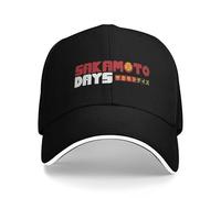 OUINCIIC Cappellino da Baseball Estivo da Donna con Snapback di Alta qualità, Stile Y2K S-Sakamoto Anime Days Hiking, Bianco e Rosso