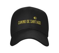 OUINCIIC Cappellino da Baseball Personalizzato con Conchiglia di capesante del Camino de Santiago, Regolabile, per Uomo e Donna, da Escursione, per papà, Autunno