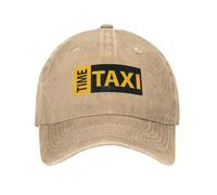 OUINCIIC Cappellino da Baseball Personalizzato con Scritta Taxi Time, Regolabile, Unisex, in Cotone, con Snapback Sportivo