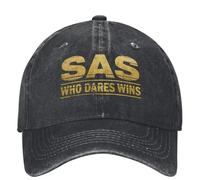 OUINCIIC Cappellino da Baseball SAS Who Dares Wins, da Donna e da Uomo, con Visiera Parasole, Estivo, Vintage, per Sport all'Aria Aperta