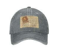 OUINCIIC Cappello da Cowboy con Chiusura a Scatto, con i Migliori insulti di Shakespeare, da Uomo, da Donna