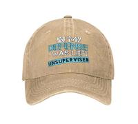 OUINCIIC in mia Difesa Sono rimasto unsuper VI SED Berretto da Baseball Lavato Casual Cappello da Camionista Estivo Uomo Donna all'aperto Palestra Cappellini da Baseball
