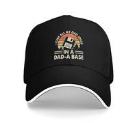 OUINCIIC Le battute di Mio Padre in Dad a Base Sono Divertenti Cappellini da Baseball da Corsa per Uomo, Cappellino Snapback per Donna, Cappello Sportivo da Civetta.