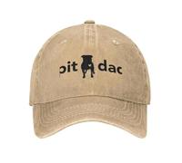 OUINCIIC papà Pitbull - Adesivo per papà Pit Bull - Cappello da Baseball per papà Pit Bull, Cappello soffice per Bambini, Cappelli per Donne e Uomini