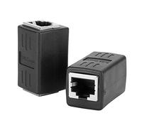 Ouitble 2PCS RJ45 LAN Cavo Accoppiatore Adattatore di Rete ad Alta velocità da Femmina a Femmina per Cavi Ethernet Cat7 Cat6 Cat5e Adatto per progetti di Hotel e uffici Domestici