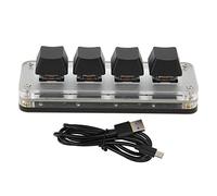 Ouitble 4 tasti completamente programmabili Mini tastiera meccanica cablata con una sola mano di tipo C per