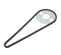 Ouitble Accessorio pignone pignone, pignone Trasmissione Posteriore Dente T8F 54T con Kit Catena 116 Maglie per 47cc 49cc 2 Tempi