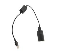Ouitble Adattatore di Alimentazione per Cavo Adattatore per Presa accendisigari Auto USB a 12V per Elettronica per Auto PVC Nero 1 pz