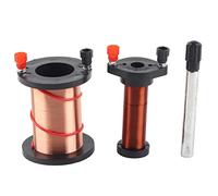 Ouitble Bobina di induzione elettromagnetica, bobina primaria e secondaria dimostrativa, dispositivo per esperimenti con magnete cilindrico per lezioni di fisica