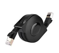 Ouitble Cavo Ethernet riducibile Cavo di rete LAN schermato CAT6 RJ45 retrattile 1M / 2M per computer portatile switch modem e router (2 m)