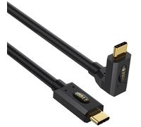 Ouitble Cavo USB C a USB C 30 cm 240 W USB 4 Cavo di tipo C ad angolo di destra Fast Charge 40 Gops Trasferimento dati Angolo di destra Thunderbolts 4 Cavo per 15 Pro