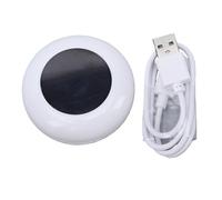 Ouitble Custodia di ricarica Smart Ring Caricabatterie rapido portatile con magnete Batteria 200 mAh Ricarica 10 volte Compatto e leggero per viaggi, casa e auto ABS bianco