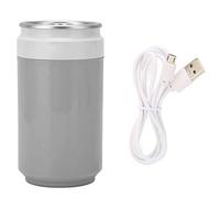 Ouitble Diffusore di Oli Essenziali USB Umidificatore vaporizzatore Ultra Silenzioso con luci a LED per Auto Ufficio Viaggi Casa Veicolo Simpatico Contenitore a Forma di lattina Mi (Grigio)