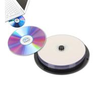 Ouitble DVD R Disco vergine 4,7 GB 16X Dischi multimediali registrabili ad alta velocità Materiale PC premium Robusto e durevole per l'archiviazione di foto, video musicali, (10PCS)