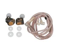 Ouitble EDX PRO Auricolari HiFi Suono Stereo Senza Perdita Auricolari cablati Bassi Design ergonomico per Performance sul palco Viaggi cavità Leggera in Metallo intarsiato in Resin (Nero Trasparente)