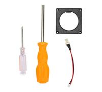 Ouitble Kit di montaggio per stampa 3D della ventola Kit telaio ventola di raffreddamento per console di gioco sostitutiva per Noctua Materiale ABS nero Soluzione di raffreddamento