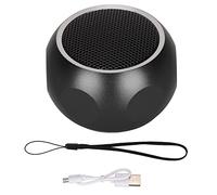 Ouitble Mini Altoparlante Bluetooth Portatile Simpatico Altoparlante Wireless minuscolo con Cordino per Doccia, Bici, Viaggio in Auto, Materiale in Lega di Alluminio, Potenza 4 W, (Nera)