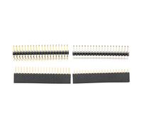 Ouitble Pin Header Kit Combinato da 40 Pin Connettore Durevole per Accessori breadboard per Computer Zero W Maschio Femmina Doppia Diritta 90 Gradi Verticale H