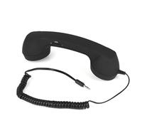 Ouitble Ricevitore telefonico retrò da 3,5 mm con microfono per smartphone e PC