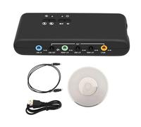 Ouitble Scheda Audio USB Esterna USB Dolby 7.1 8-Canale Stereo Schede Audio Multicanale per PC Computer Laptop, 32KHz/44KHz/48kHz Input con 2 Mic in Line in e Line out Jack da 3,5m