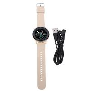 Ouitble Smartwatch Touch Screen HD Rotondo 1,28'' Chiamata BT AI Voice IP68 (Gold)