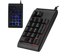 Ouitble Tastiera Numerica USB 19 Tasto MINI PAD PORTATIVO PORTATIVO con Retroilluminato a 3 Colori LED per Computer PC Desktop per Laptop