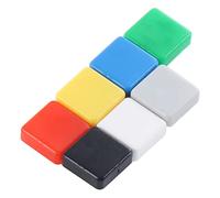 Ouitble Tattile Push Button Switch Caps Caps Tattili per Interruttore a Pulsante, 350 Pezzi, Momentaneo Tattico Industriale, Quadrato Diritto, 7 Colori A14