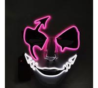 OUJIAHUI Maschera di Halloween,multicolore Maschera luminosa a LED, Maschera dell'orrore di Halloween, Costumi di gioco di ruolo di Halloween, Ballo trucco, Regalo di carnevale (M)