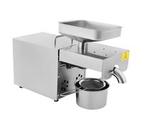 OUKANING 1500W In Acciaio Inox Automatico Freddo e Caldo Olio Pressa Macchina Frantoio Olio Estrazione Epeller Elettrico Estrattore Mais Cocco Arachidi Semi di Girasole