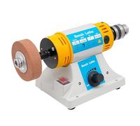 OUKANING Lucidatrice da tavolo, 10000 giri/min, lucidatrice per gioielli, 320 W, piccola lucidatrice multifunzionale per la lavorazione del legno, smerigliatrice elettrica per gioielli stand
