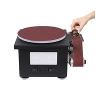 OUKANING Mini levigatrice a nastro, 100 W, 7 marce, per legno, metallo, fai da te