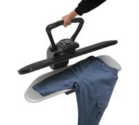 OUKANING Pressa a vapore intelligente da 2200 W, con 5 programmi e serbatoio dell'acqua da 1 l, per nylon, seta, lana, cotone, lino, con protezione contro il surriscaldamento (nero)
