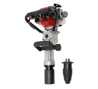 OUKANING Rammi a benzina 2 in 1 + testa adattatore, motore 32,7 cc, forza di impatto 25 - 50 J, 1700 - 2230 BPM, con 2 manicotti da 55 mm/70 mm e accessori per giardinaggio, recinzione, agricoltura