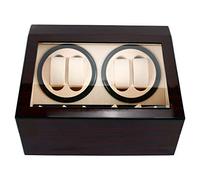 OUKANING Scatola carica orologi automatica per orologi 4 + 0/4 + 6, processo di cottura della vernice, scatola automatica per orologi in velluto, con motore silenzioso