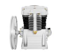 OUKANING Testina del compressore d'aria con doppio cilindro da 65 mm, compressore lubrificato ad olio, in alluminio con silenziatore, 420 l/min, 8 bar, pressione di lavoro per 3HP per l'artigianato e