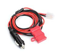 OUKENS Cavo di alimentazione radio, 1,5 m/4,9 piedi 12 V a forma di T 2 pin accendisigari Cavo di alimentazione per autoradio adatto per Kenwood per ICOM per YAESU