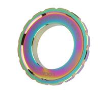 OUKENS Centerlock Lockring, Centerlock Lock Wheelset Hub Barrel Shaft Disco Rotore Lockring Accessorio per Bici Centerlock Rotori di Bloccaggio per Bici, Mountain Bike(Colore Brillante)