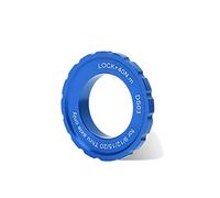 OUKENS Centerlock Lockring, Centerlock Lock Wheelset Hub Barrel Shaft Disco Rotore Lockring Accessorio per Bici Centerlock Rotori di Bloccaggio per Bici, Mountain Bike(Blu)