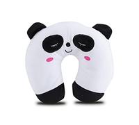 OUKENS Cuscino da Viaggio per Bambini, Simpatico Cuscino Morbido per Il Collo dei Bambini, Cuscini a Forma di U in Memory Foam con Fodera Lavabile, lenisce Il Collo Rigido(Panda)