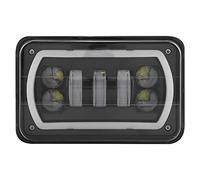 OUKENS Faro a LED Quadrato per Camion 4"* 6" - Fari Abbaglianti/Anabbaglianti Bianchi per Mustang Camaro Iroc-Z