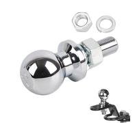 OUKENS Gancio di traino a sfera, pezzo di ricambio per gancio di traino dado esagonale cromato a sfera con diametro 1-7/8 pollici per trattorino ATV UTV Gambo 5/8x1-3/4 pollici 2000 LBS