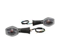 OUKENS Indicatore di direzione, Pezzo di Ricambio per indicatore di direzione Anteriore del Motociclo per Suzuki DL 1000 V-Strom 2006-2012(Trasparente)