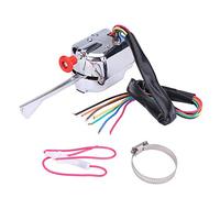 OUKENS Interruttore indicatore di direzione Hot Rod Street, Interruttore degli indicatori di direzione, per pulsante indicatore di direzione Hot Rod universale 12V per auto