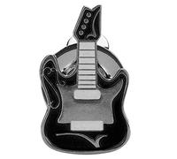 OUKENS Marcatore per Palline da Golf, Clip per Visiera per Cappello da Golf con Motivi Multipli con Pennarello Magnetico per Palline(Chitarra Nera)