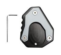 OUKENS Supporto Laterale per ingrandimento, Supporto per cavalletto in Lega di Alluminio per Moto Parte di Ricambio per Piastra del Piede per NINJA250 300 400 2018+(Titanio)